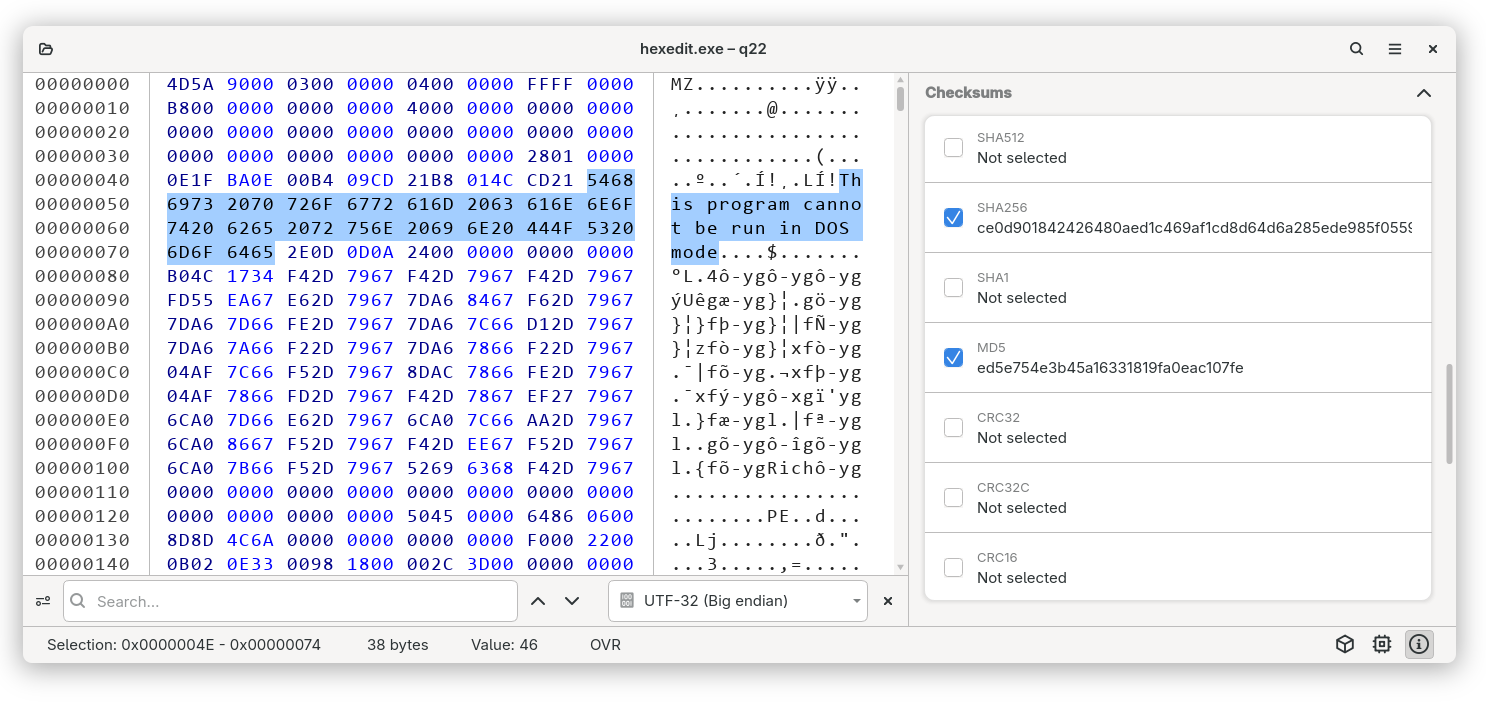 Checksums